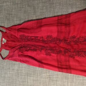 Lucky Brand Red Hot Dress Tank Top